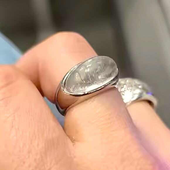 Spectra 18k gold classic fashion inlaid gemstone design simple style ring - Picture 5 of 10